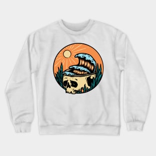 Skull & Wave Crewneck Sweatshirt